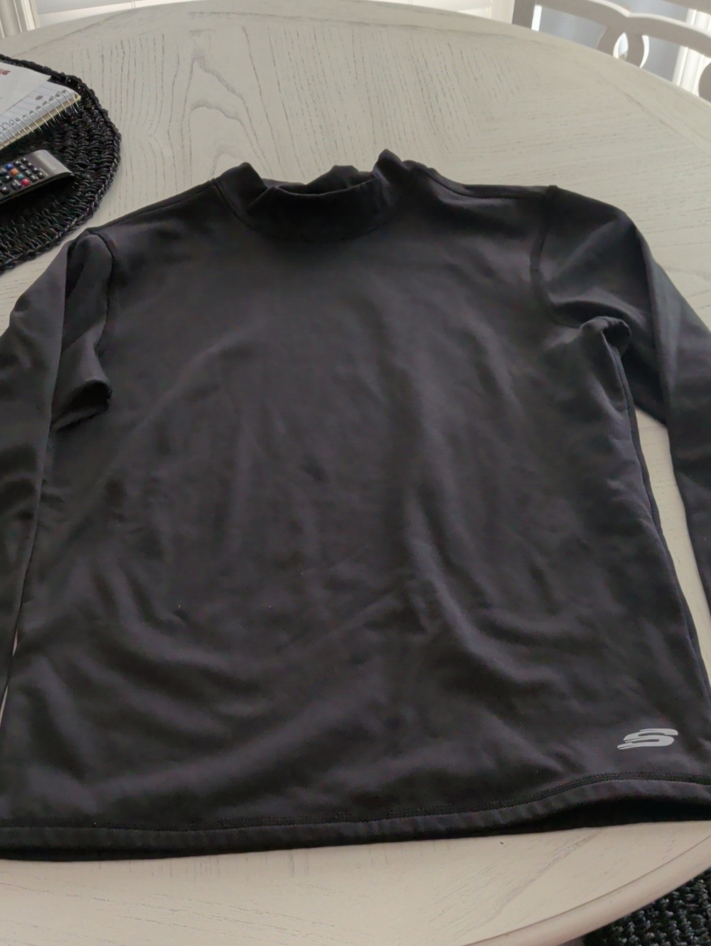 Skechers Black Crewneck Long-Sleeve Sweater